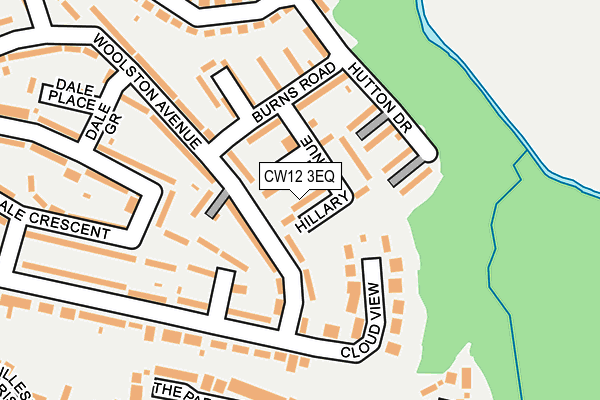 CW12 3EQ map - OS OpenMap – Local (Ordnance Survey)