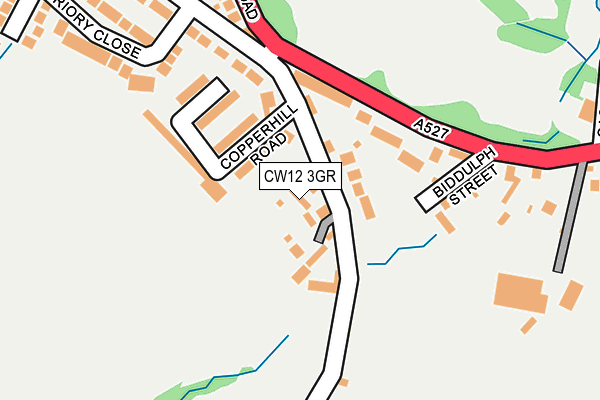 CW12 3GR map - OS OpenMap – Local (Ordnance Survey)