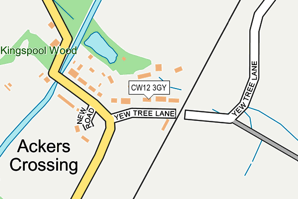 CW12 3GY map - OS OpenMap – Local (Ordnance Survey)