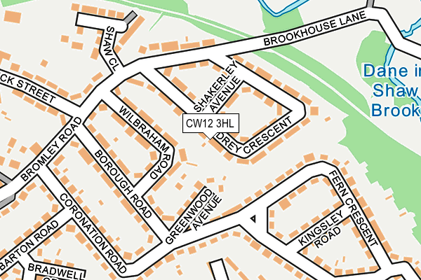CW12 3HL map - OS OpenMap – Local (Ordnance Survey)