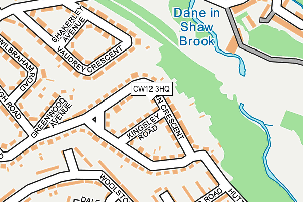 CW12 3HQ map - OS OpenMap – Local (Ordnance Survey)