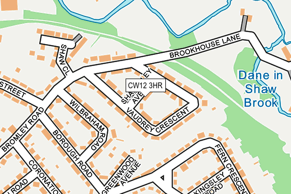 CW12 3HR map - OS OpenMap – Local (Ordnance Survey)