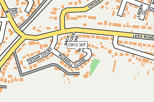 CW12 3HT map - OS OpenMap – Local (Ordnance Survey)