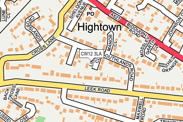 CW12 3LA map - OS OpenMap – Local (Ordnance Survey)