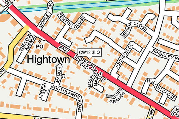 CW12 3LQ map - OS OpenMap – Local (Ordnance Survey)