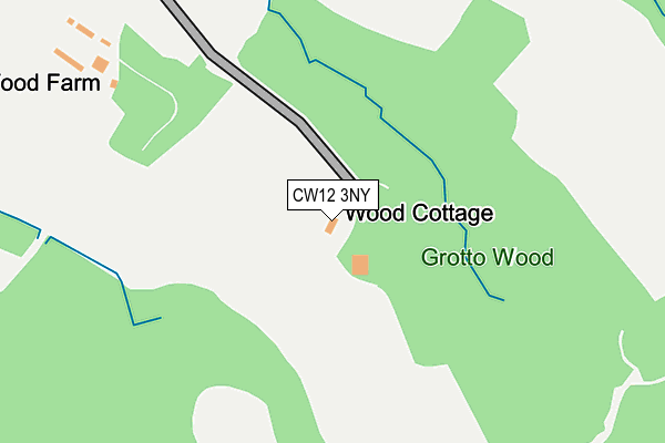 CW12 3NY map - OS OpenMap – Local (Ordnance Survey)