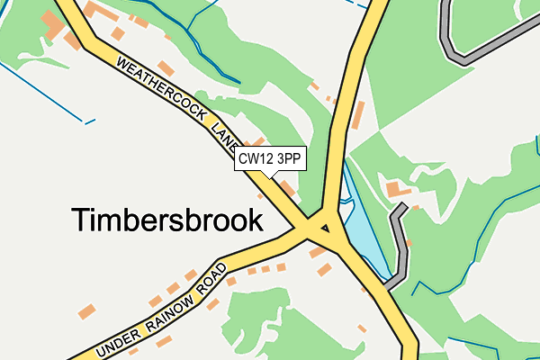 CW12 3PP map - OS OpenMap – Local (Ordnance Survey)