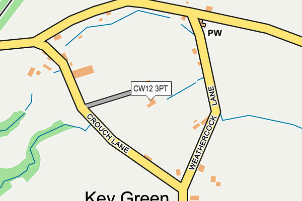 CW12 3PT map - OS OpenMap – Local (Ordnance Survey)