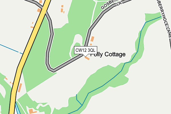 CW12 3QL map - OS OpenMap – Local (Ordnance Survey)