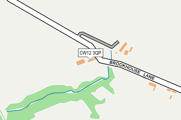 CW12 3QP map - OS OpenMap – Local (Ordnance Survey)