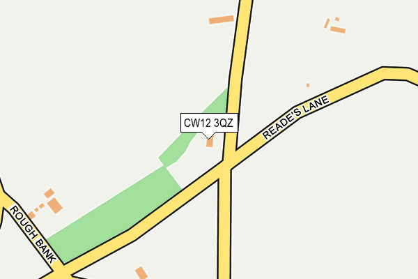 CW12 3QZ map - OS OpenMap – Local (Ordnance Survey)