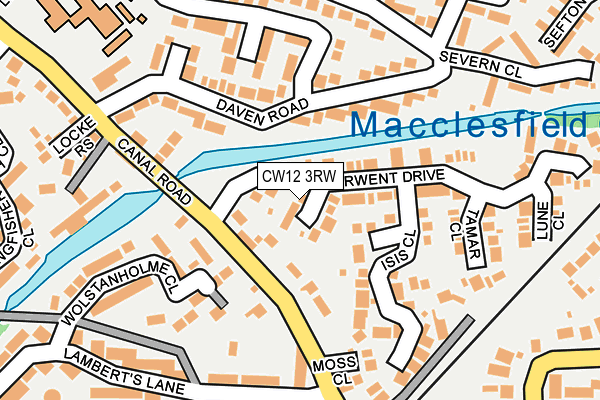 CW12 3RW map - OS OpenMap – Local (Ordnance Survey)
