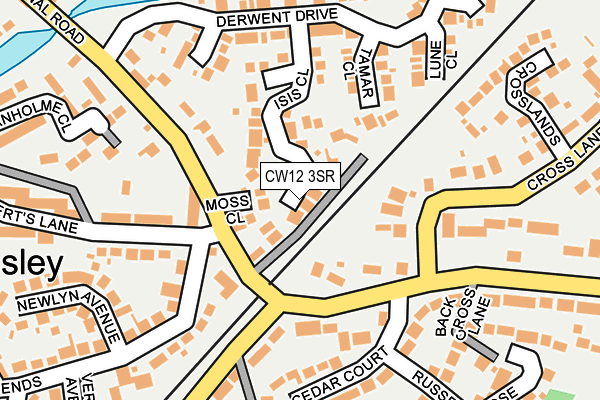 CW12 3SR map - OS OpenMap – Local (Ordnance Survey)