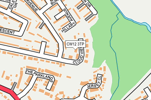 CW12 3TP map - OS OpenMap – Local (Ordnance Survey)