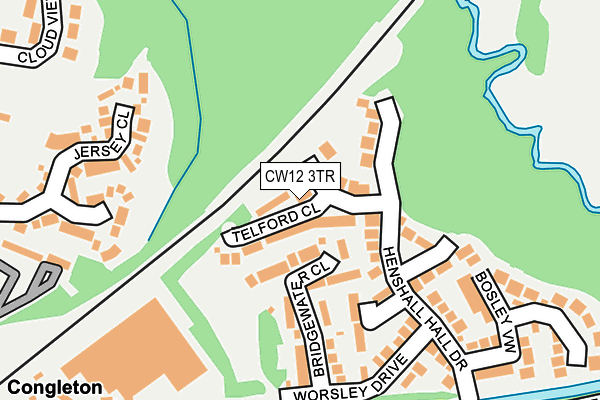 CW12 3TR map - OS OpenMap – Local (Ordnance Survey)