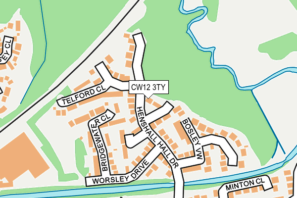 CW12 3TY map - OS OpenMap – Local (Ordnance Survey)