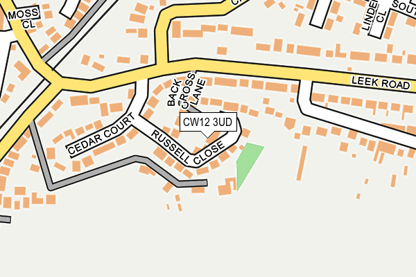 CW12 3UD map - OS OpenMap – Local (Ordnance Survey)