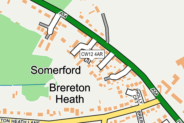 CW12 4AR map - OS OpenMap – Local (Ordnance Survey)