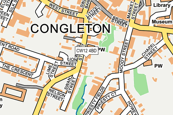 CW12 4BD map - OS OpenMap – Local (Ordnance Survey)