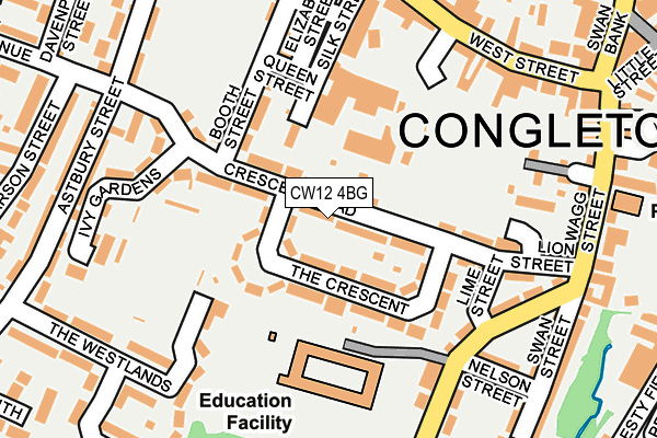 CW12 4BG map - OS OpenMap – Local (Ordnance Survey)