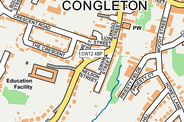 CW12 4BP map - OS OpenMap – Local (Ordnance Survey)