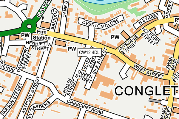 CW12 4DL map - OS OpenMap – Local (Ordnance Survey)