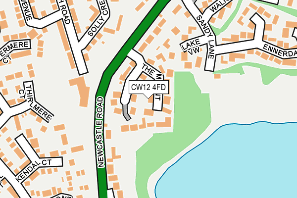 CW12 4FD map - OS OpenMap – Local (Ordnance Survey)