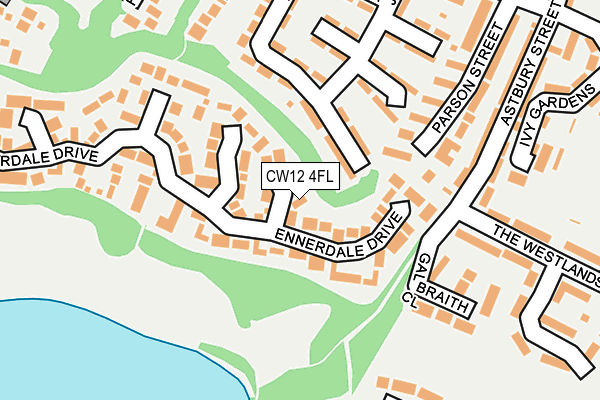 CW12 4FL map - OS OpenMap – Local (Ordnance Survey)