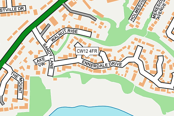 CW12 4FR map - OS OpenMap – Local (Ordnance Survey)