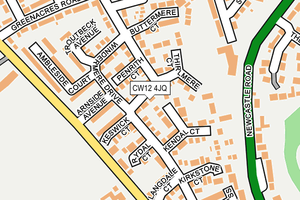 CW12 4JQ map - OS OpenMap – Local (Ordnance Survey)