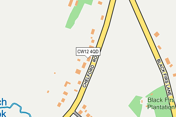 CW12 4QD map - OS OpenMap – Local (Ordnance Survey)