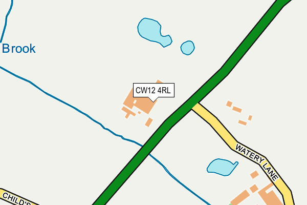 CW12 4RL map - OS OpenMap – Local (Ordnance Survey)