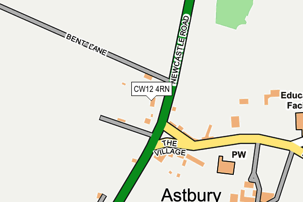 CW12 4RN map - OS OpenMap – Local (Ordnance Survey)