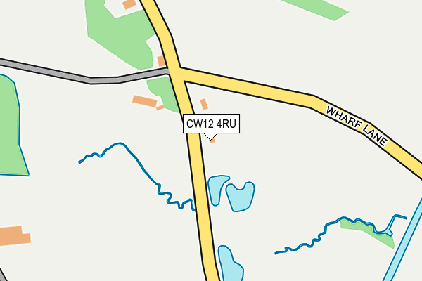 CW12 4RU map - OS OpenMap – Local (Ordnance Survey)