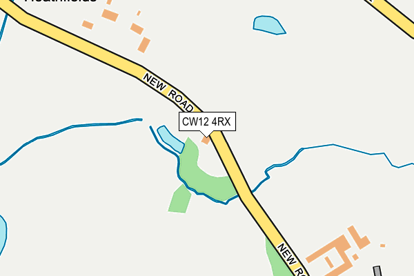 CW12 4RX map - OS OpenMap – Local (Ordnance Survey)