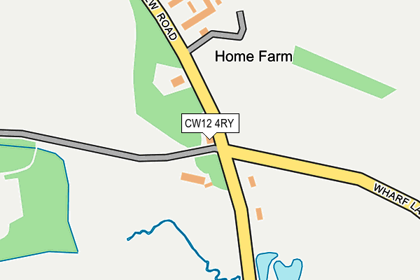 CW12 4RY map - OS OpenMap – Local (Ordnance Survey)