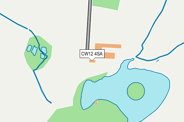 CW12 4SA map - OS OpenMap – Local (Ordnance Survey)