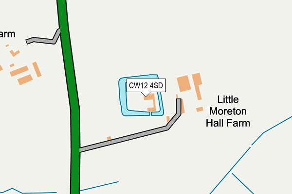 CW12 4SD map - OS OpenMap – Local (Ordnance Survey)