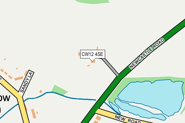 CW12 4SE map - OS OpenMap – Local (Ordnance Survey)