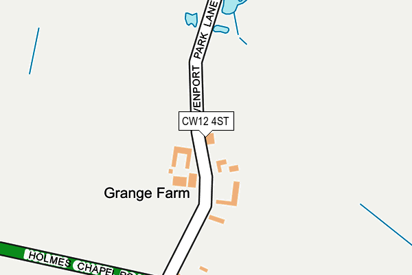 CW12 4ST map - OS OpenMap – Local (Ordnance Survey)