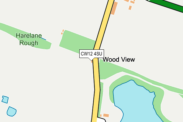 CW12 4SU map - OS OpenMap – Local (Ordnance Survey)