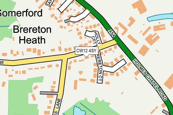 CW12 4SY map - OS OpenMap – Local (Ordnance Survey)