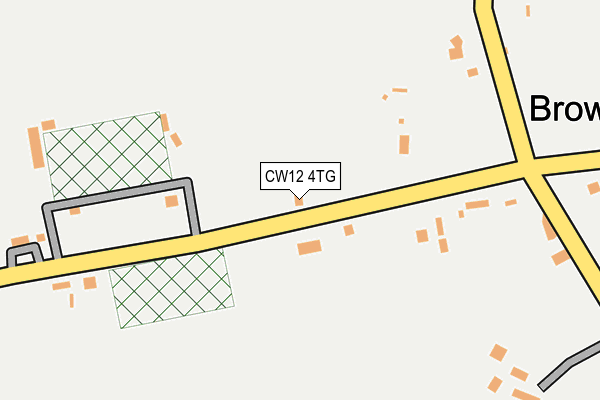 CW12 4TG map - OS OpenMap – Local (Ordnance Survey)