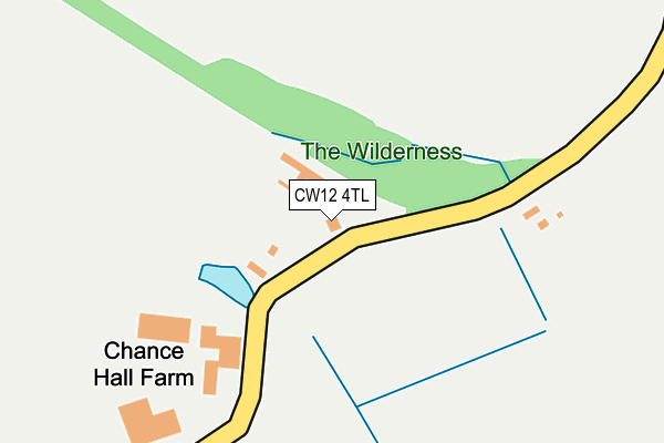 CW12 4TL map - OS OpenMap – Local (Ordnance Survey)