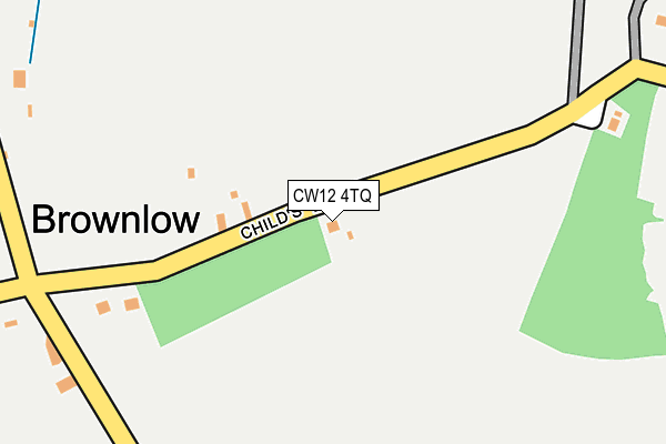 CW12 4TQ map - OS OpenMap – Local (Ordnance Survey)