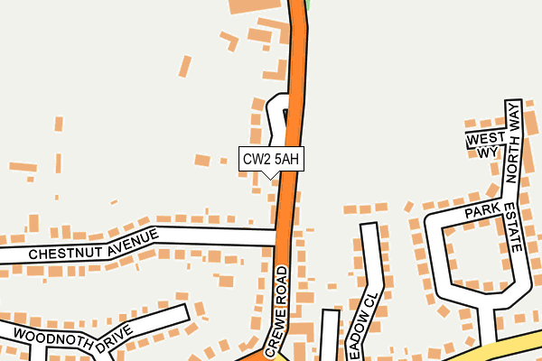 CW2 5AH map - OS OpenMap – Local (Ordnance Survey)