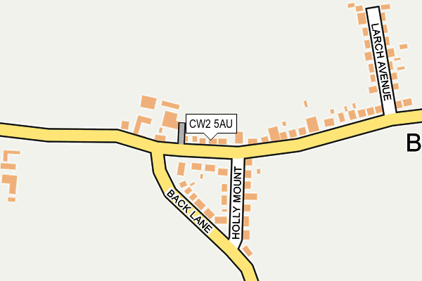 CW2 5AU map - OS OpenMap – Local (Ordnance Survey)
