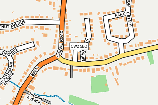 CW2 5BD map - OS OpenMap – Local (Ordnance Survey)