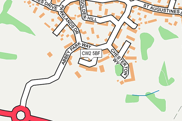CW2 5BF map - OS OpenMap – Local (Ordnance Survey)