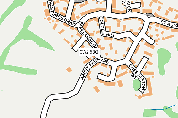 CW2 5BQ map - OS OpenMap – Local (Ordnance Survey)